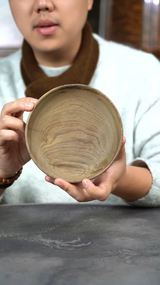 【闪购商品】金丝楠木雕216号阴沉原木手工点心盘