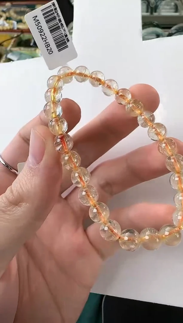 未镶嵌手串水晶金发晶手串