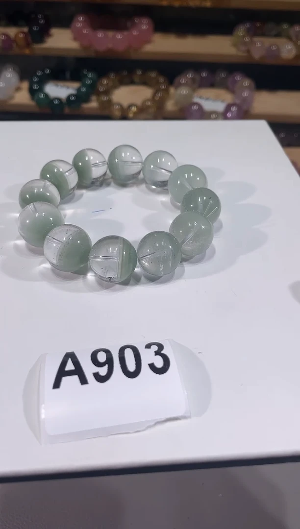 未镶嵌手链水晶A903翠幽灵手链18