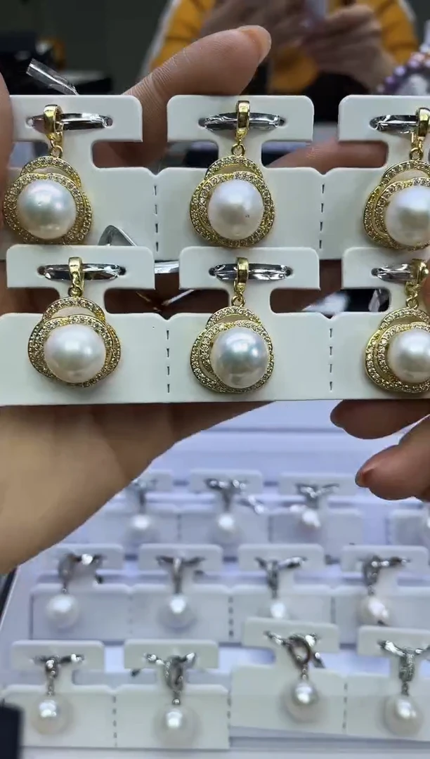 未镶嵌吊坠淡水珍珠白色系吊坠