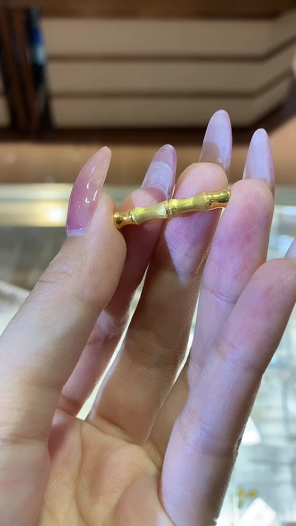 【闪购商品】定制足金吊坠(不含链)竹节