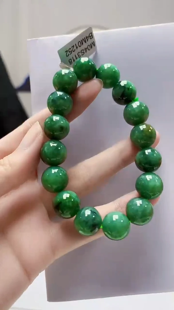未镶嵌定制翡翠5145zm-毛货手串82