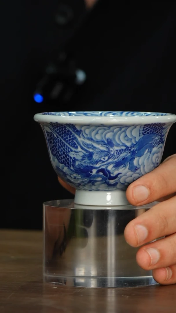 【瓷见如故】逸古堂龙纹压手杯