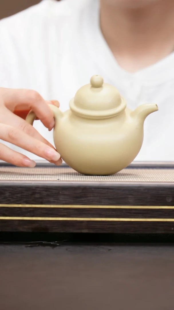 茶壶紫砂本山绿泥  掇球