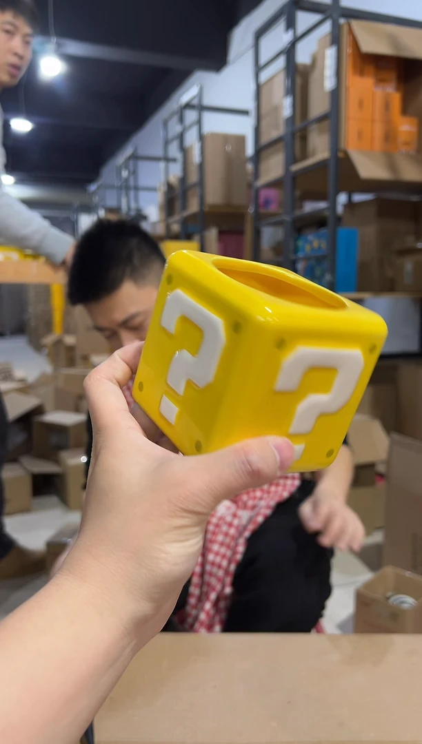 【闪购商品】杯陶瓷杯问号水杯