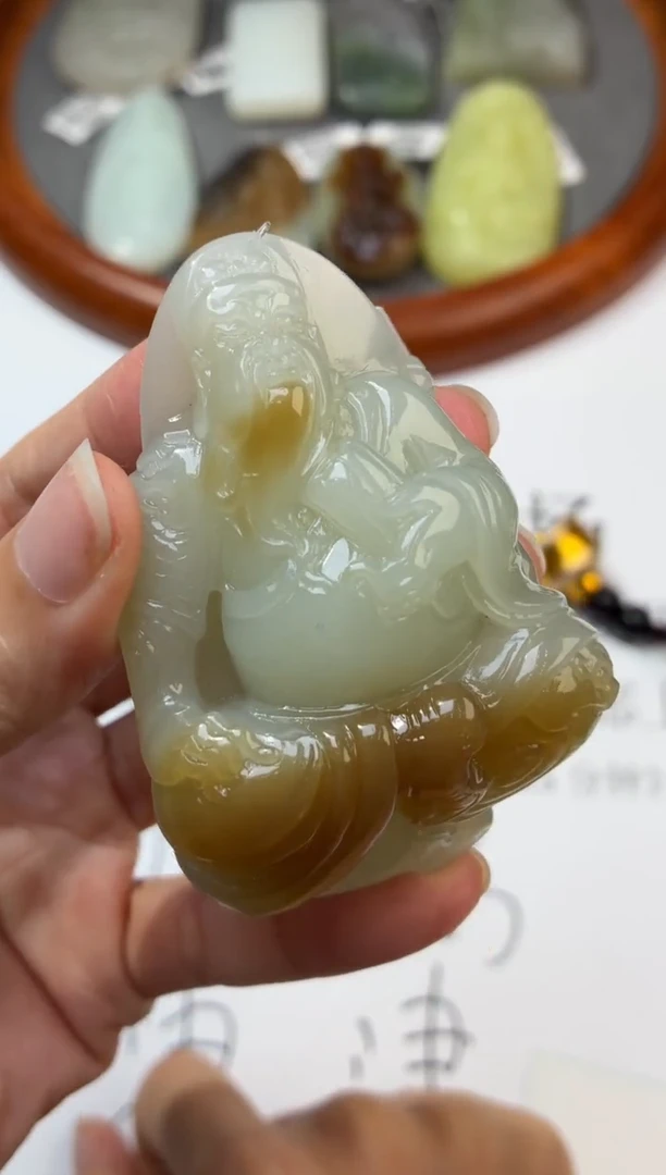 未镶嵌和田玉挂件明*g300045