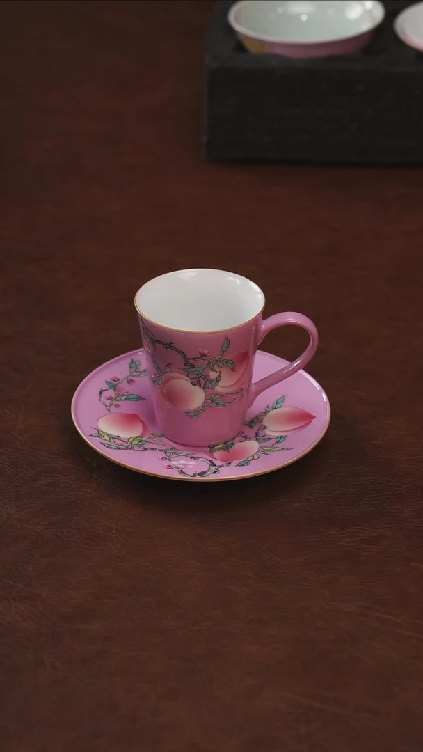 景德镇瓷器，青花瓷手绘茶具~