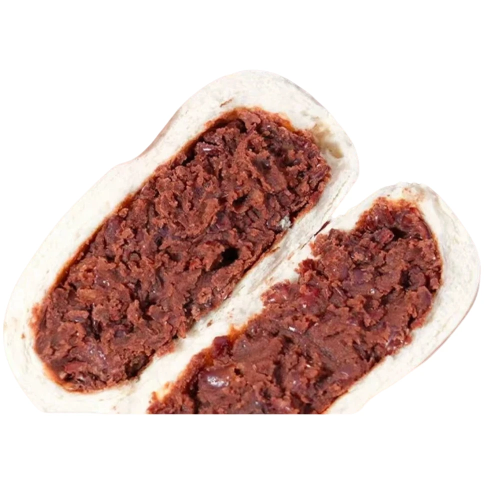 【老面红豆包】旱碱麦面粉手工特色红豆包开袋即食加热口感更好1-4斤装小花卷