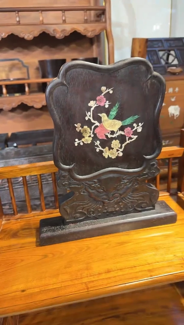 【闪购商品】木木艺喜鹊登梅屏风158.88888