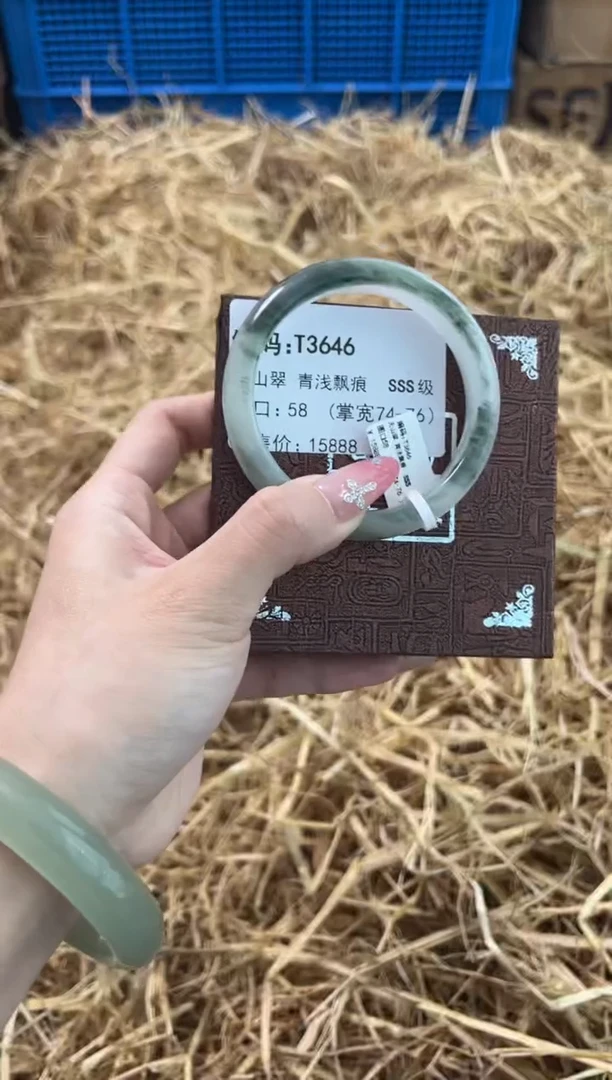 未镶嵌手镯石英质玉D3646