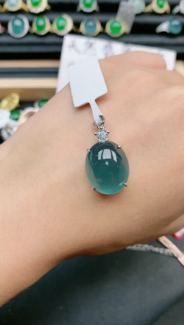 翡翠戒指银S925镶嵌11111