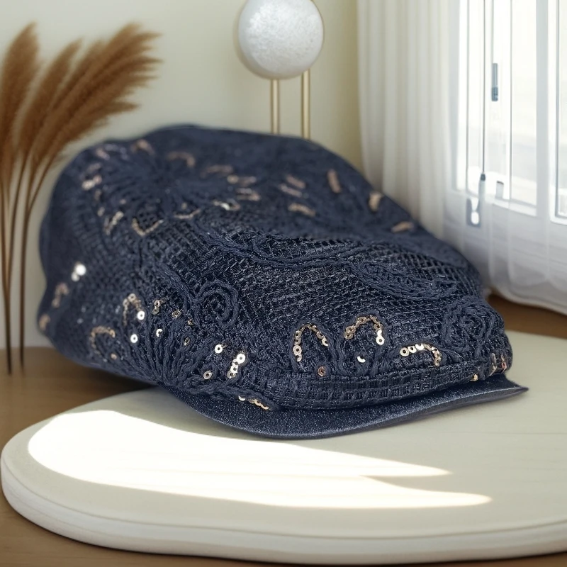 夏季网眼透气遮阳帽子女洋气时髦鸭舌前进帽女款2025新款爆款