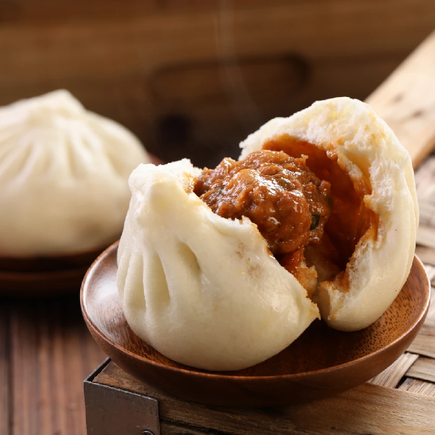 【顺丰包邮】广东特色早餐京葱酱肉包300克/6个广州风味粤式早点包子次日达