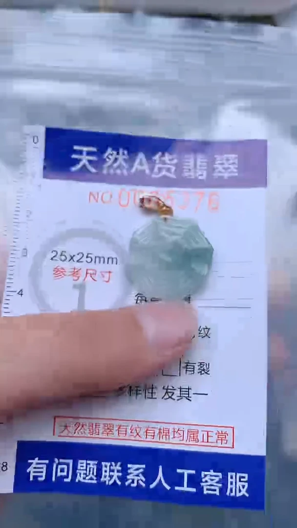 翡翠未镶嵌吊坠(不含链)1