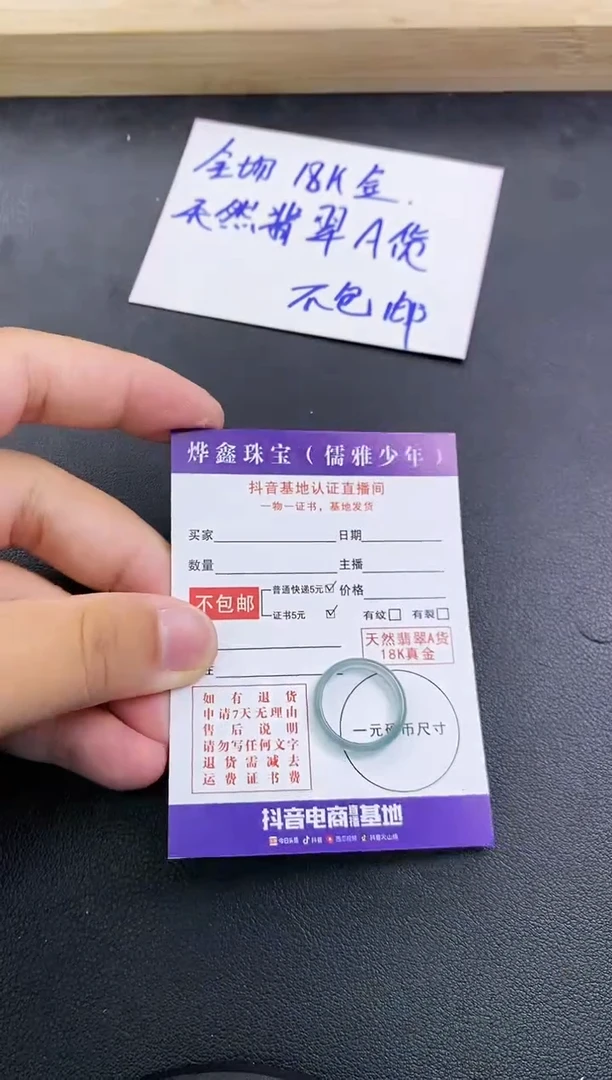 颈饰未镶嵌翡翠天然翡翠A货赠皮绳