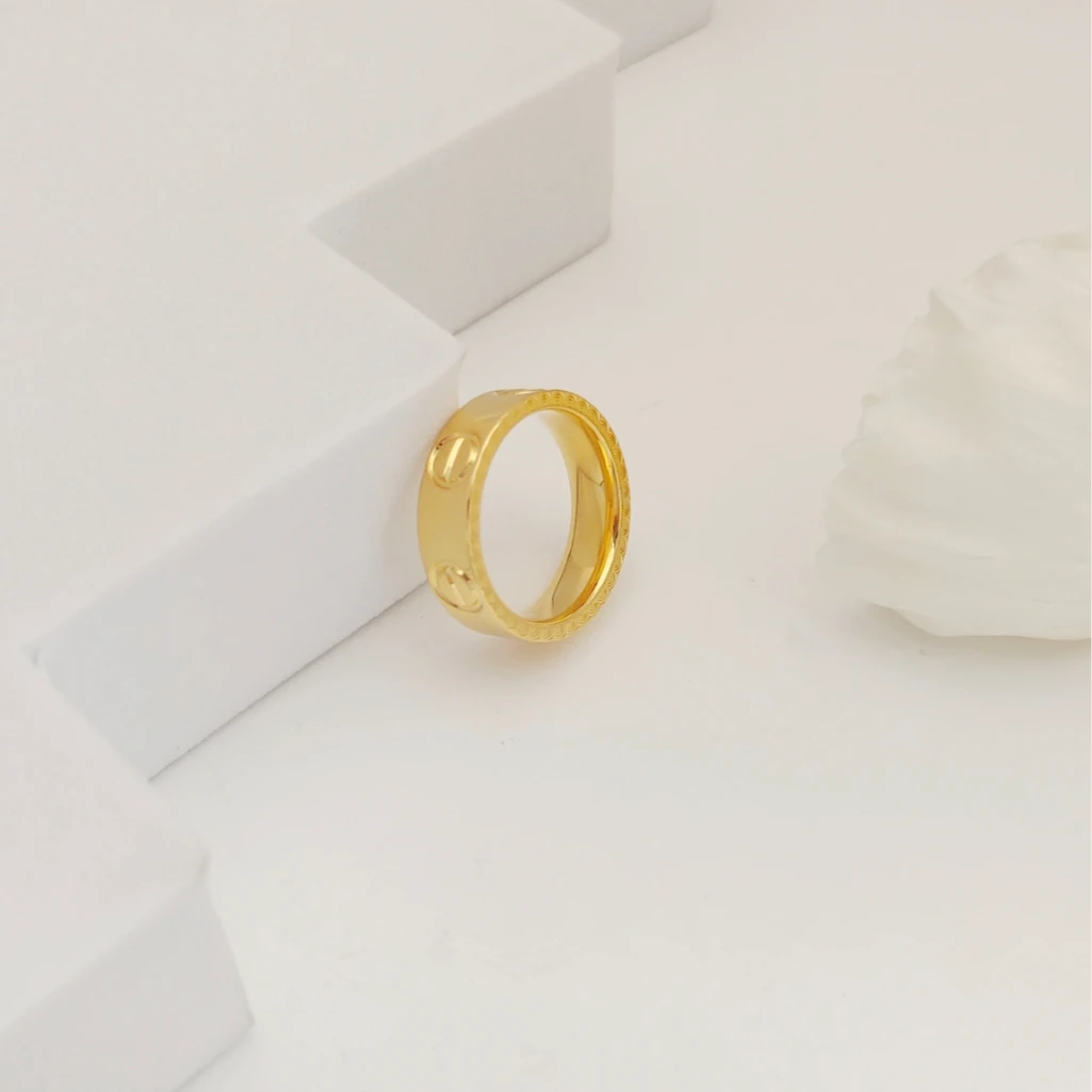 足银戒指 足银戒指 卡家戒指同款高级男女款时尚百搭情侣结婚