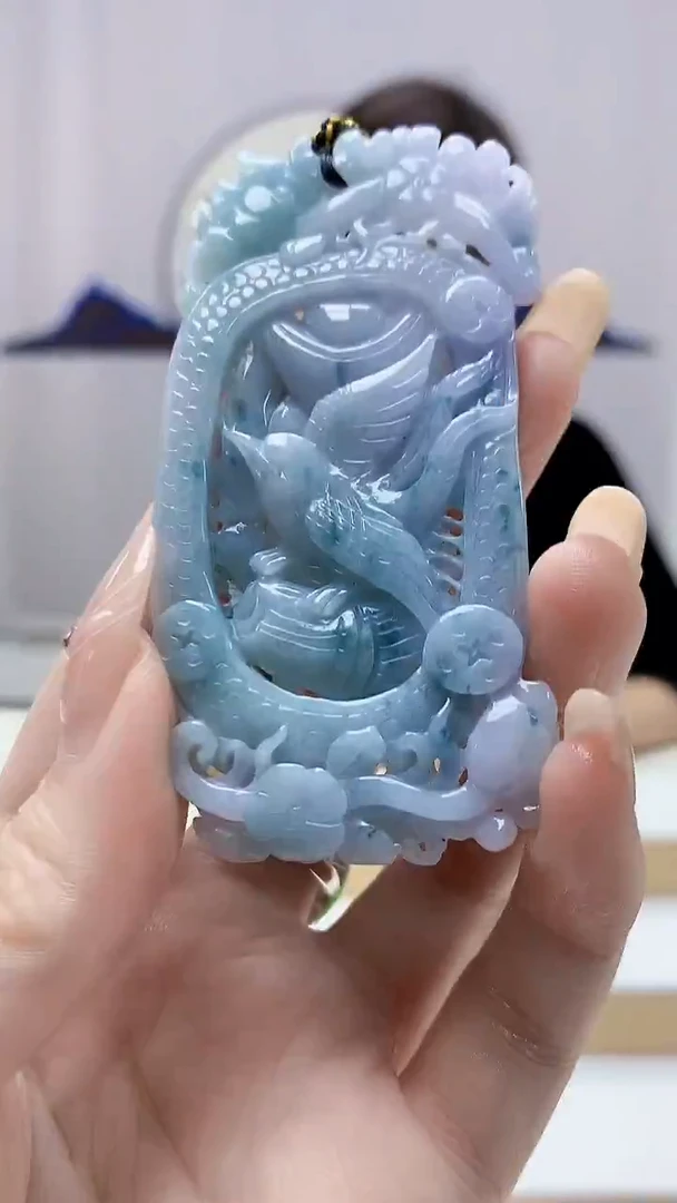 未镶嵌定制翡翠4829DD-毛货挂件146