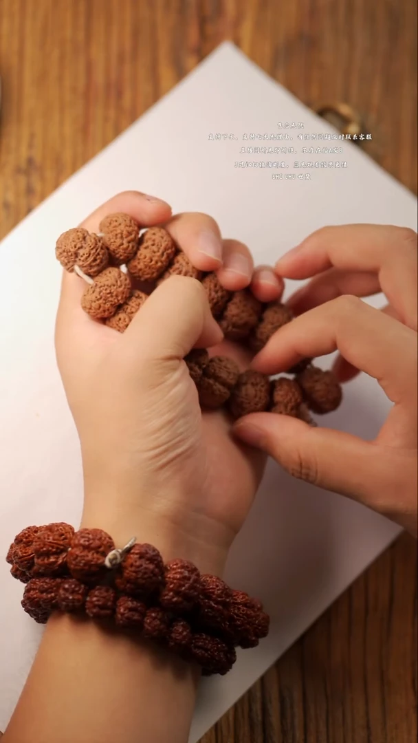 手串金刚菩提23mm左右 标款 招财六瓣世楚一号夹板大金刚