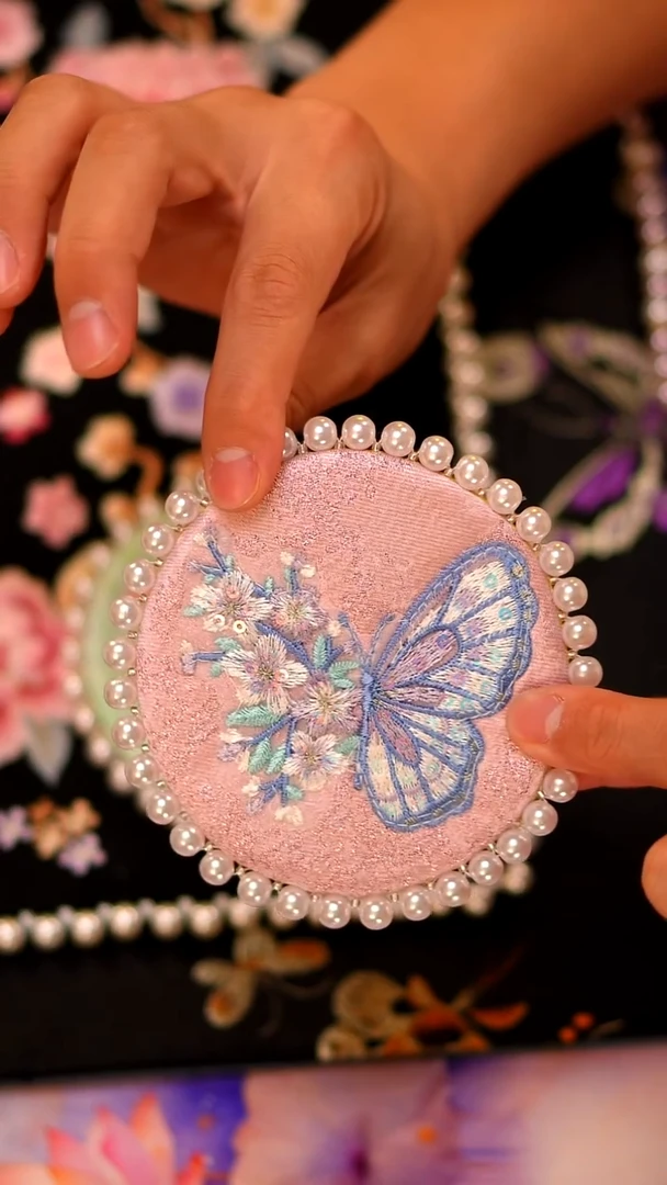 013杯垫杯垫杯垫11.5cm紫色蝴蝶