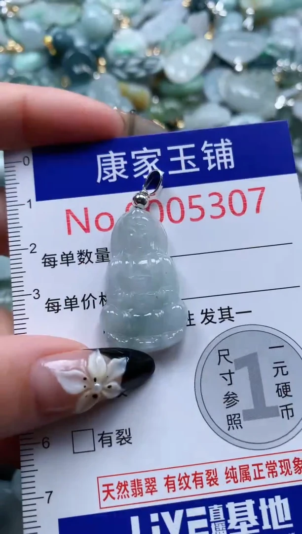 翡翠未镶嵌吊坠(不含链)5307