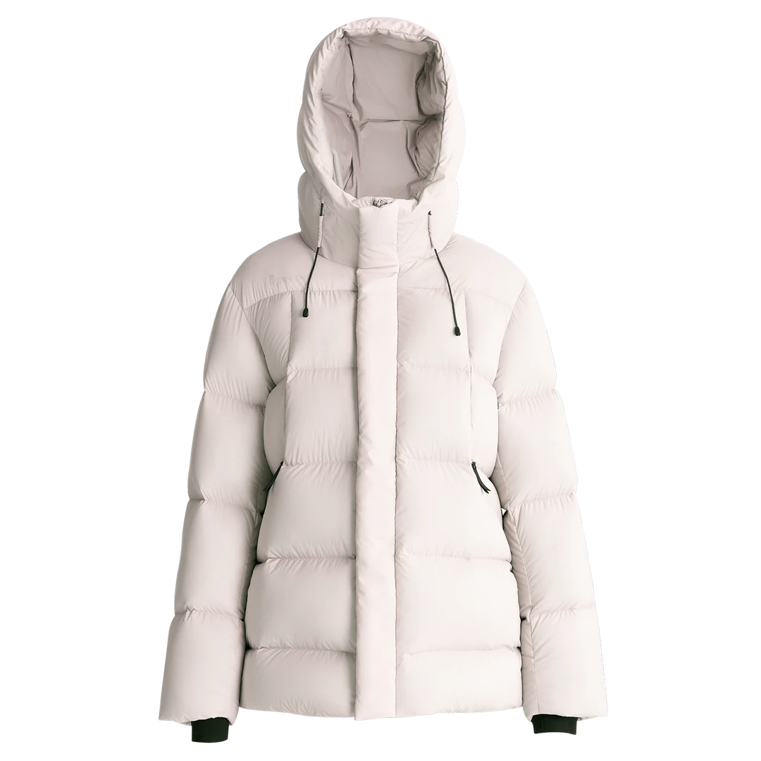 HUAHUA 95%雁鸭绒 常规款连帽抽绳高充绒量羽绒服