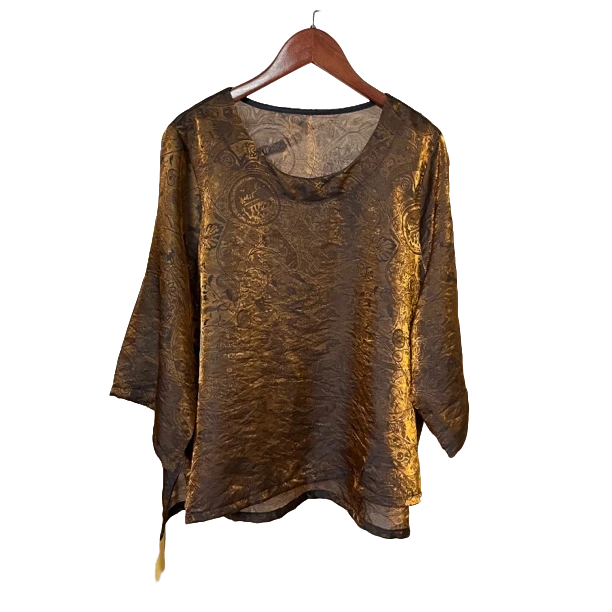 【佳佳】270设计师款高品质不规则气质宽松大码上衣显瘦