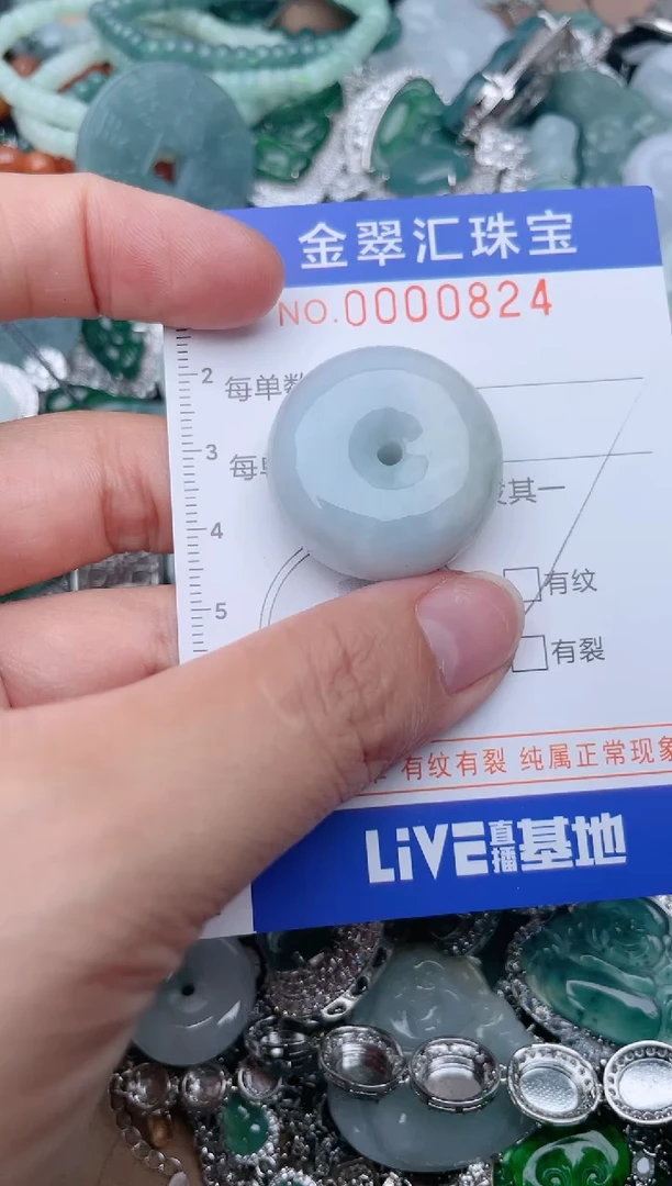 翡翠未镶嵌颈饰824..........1