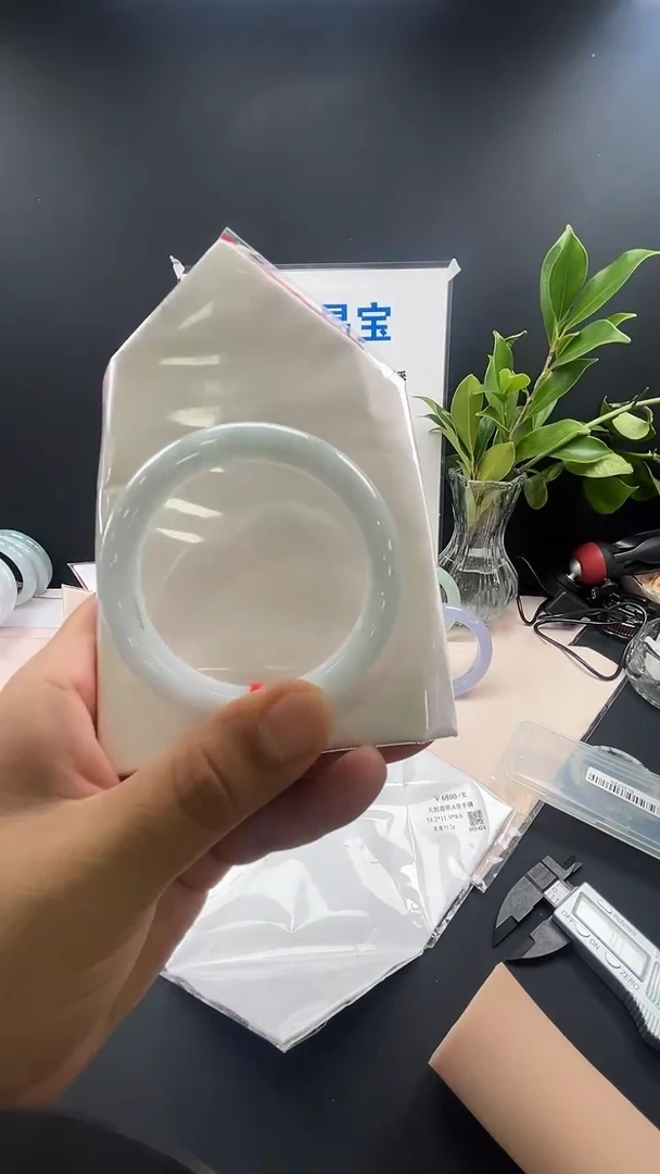 未镶嵌手镯翡翠第9号晴底正圈