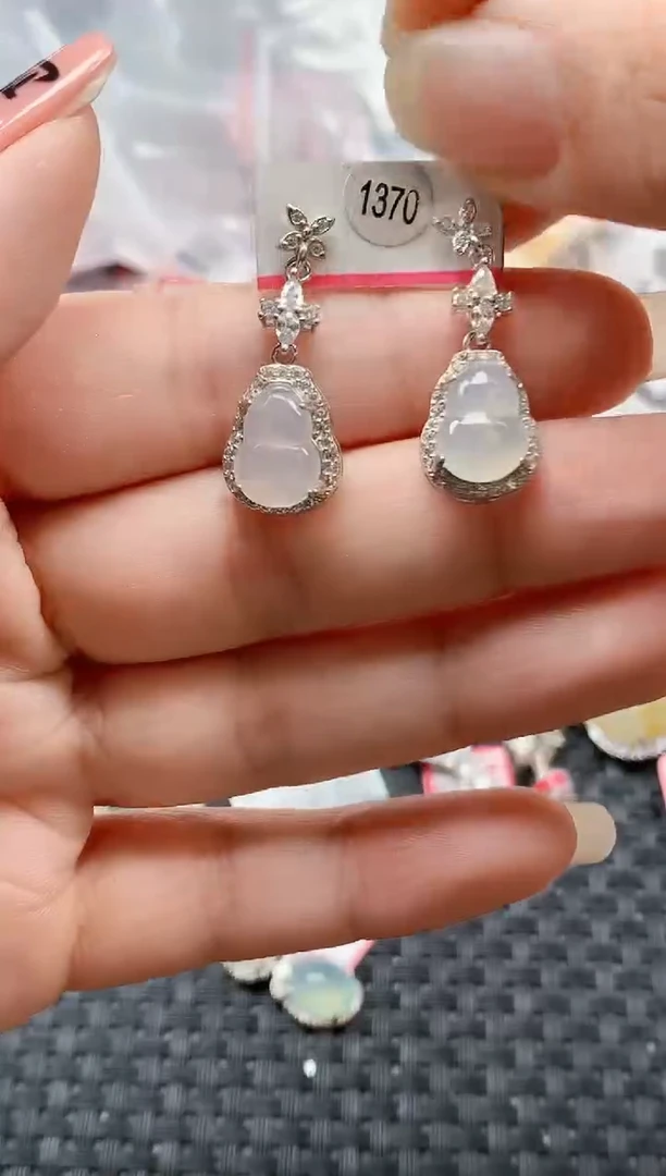 银S925镶嵌戒指翡翠天然A货缅甸翡翠