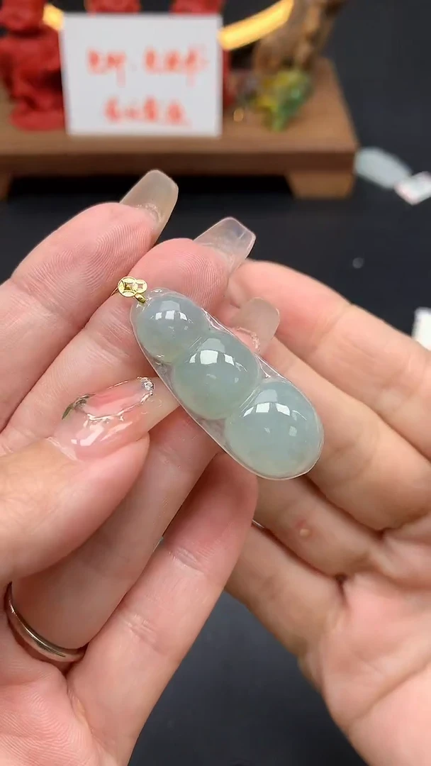 【闪购商品】翡翠吊坠(不含链)18K金镶嵌MS155791