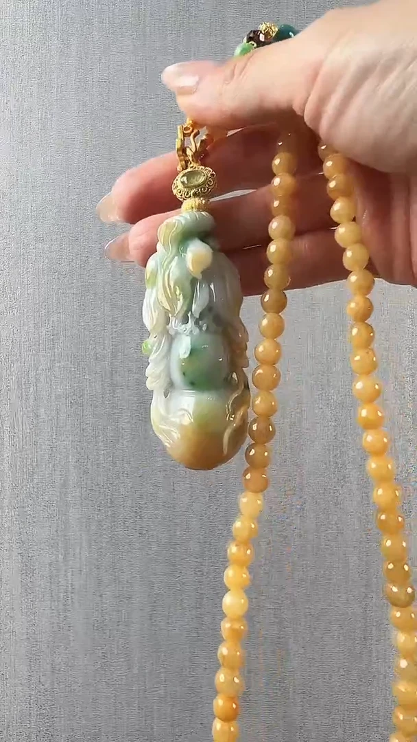颈饰未镶嵌翡翠葫芦