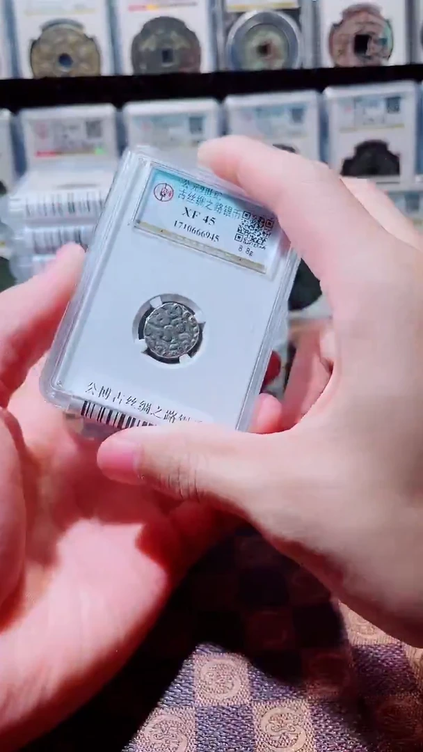 铜A148公博古丝绸之路银币一枚(斐)8g
