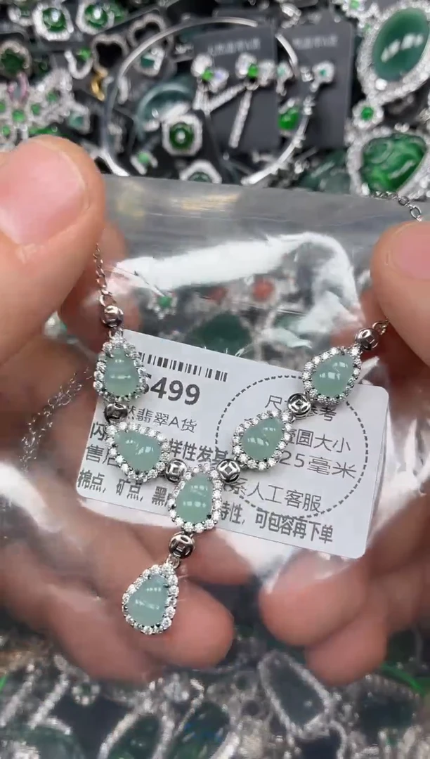 颈饰未镶嵌翡翠S499项链