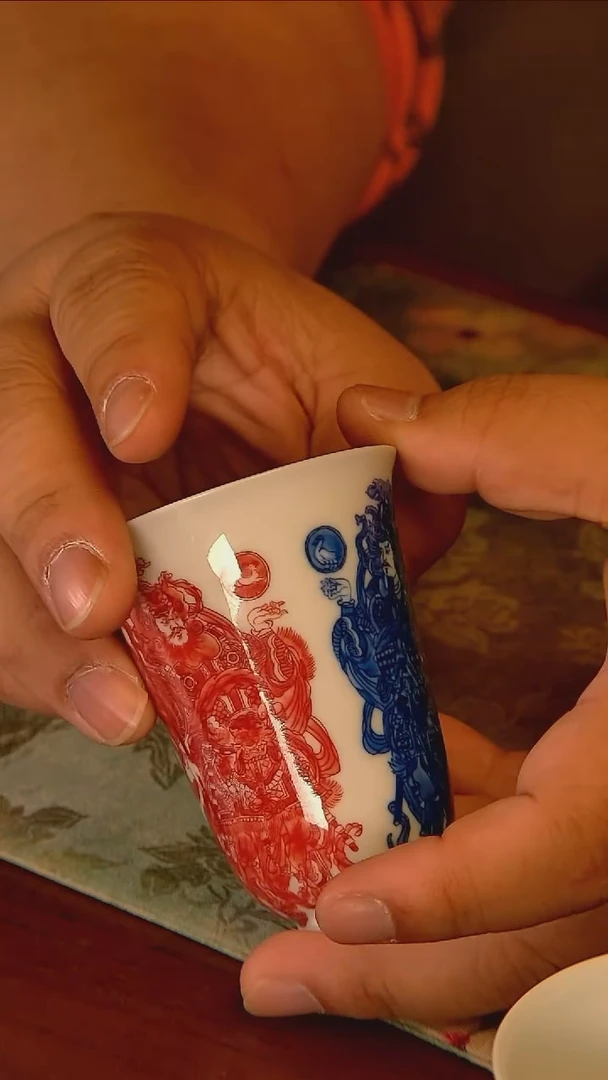 杯手工手绘杯杯很美丽