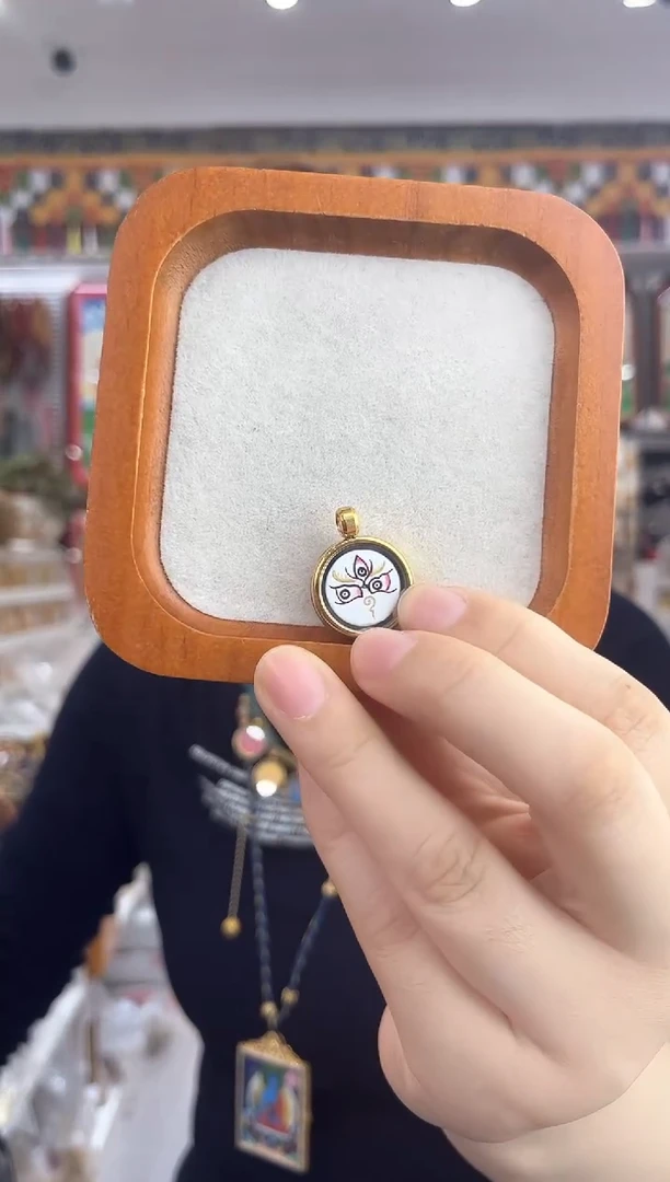 吊坠纯手绘唐卡 （非质量问题 不退不换）白眼睛