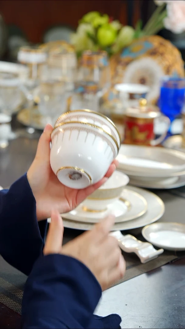 瓷片4英寸奶茶碗 2个 福利款