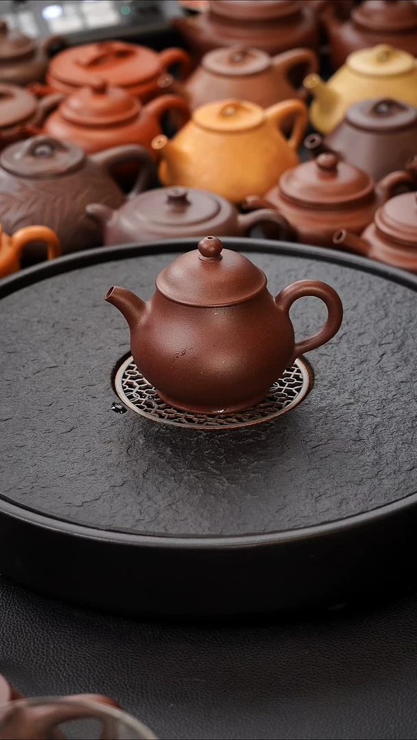 茶壶紫砂微瑕 平台底槽清 170C 原矿紫砂 潘壶