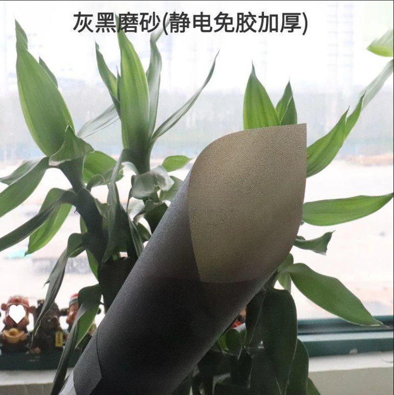 防走光 复古窗户磨砂玻璃贴纸 卫生间隐私窗透光不透明免胶防窥膜