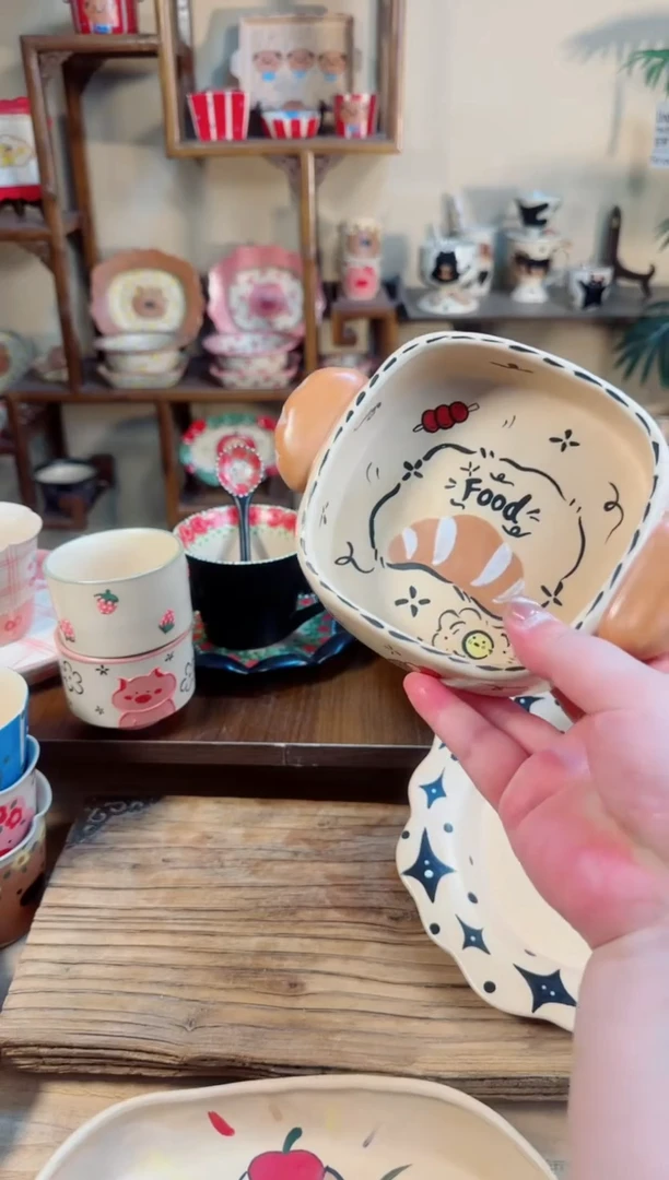 陶瓷food碗【十里高温釉下彩陶瓷】