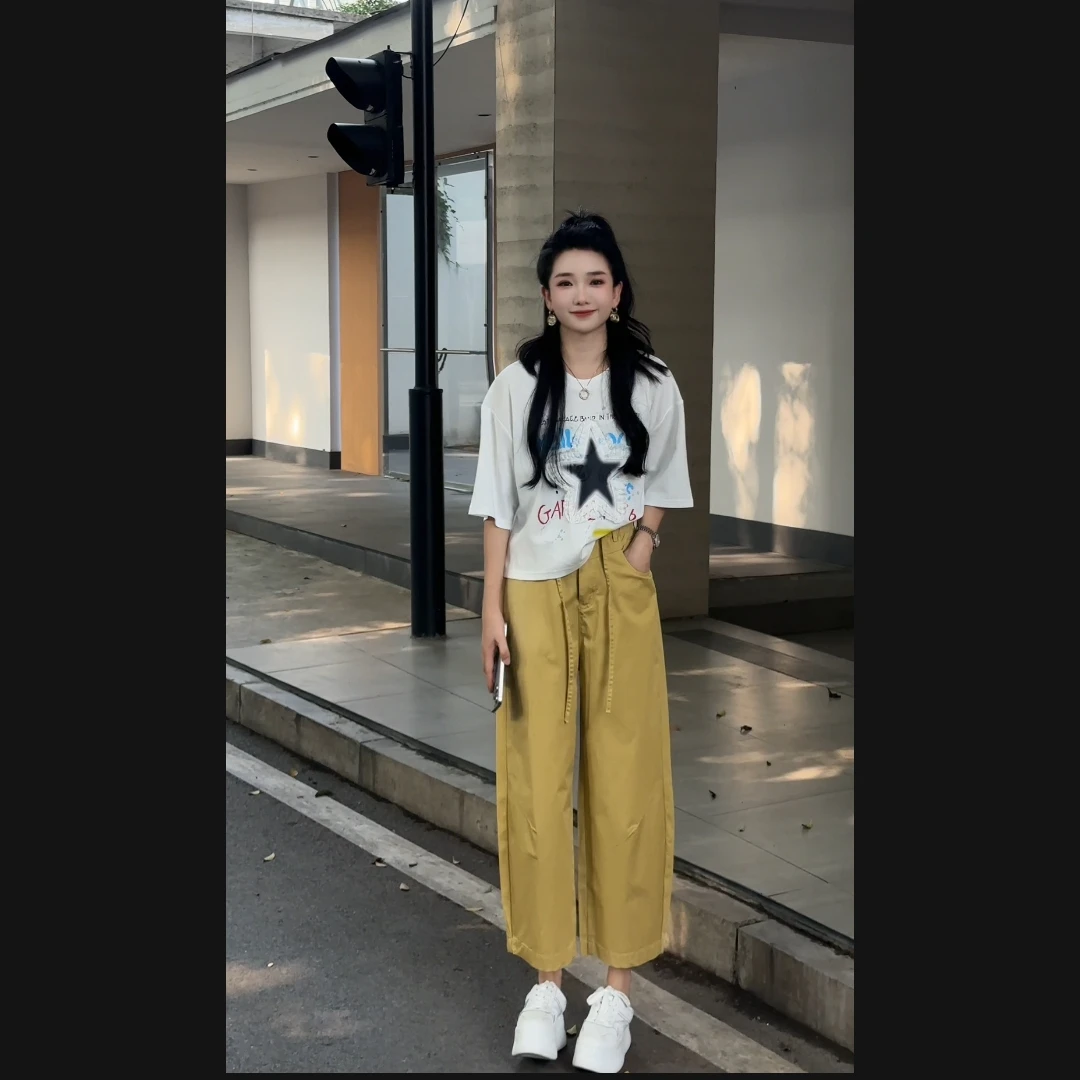 拿恋JGCPB88959#设计感重工星星短袖 88959