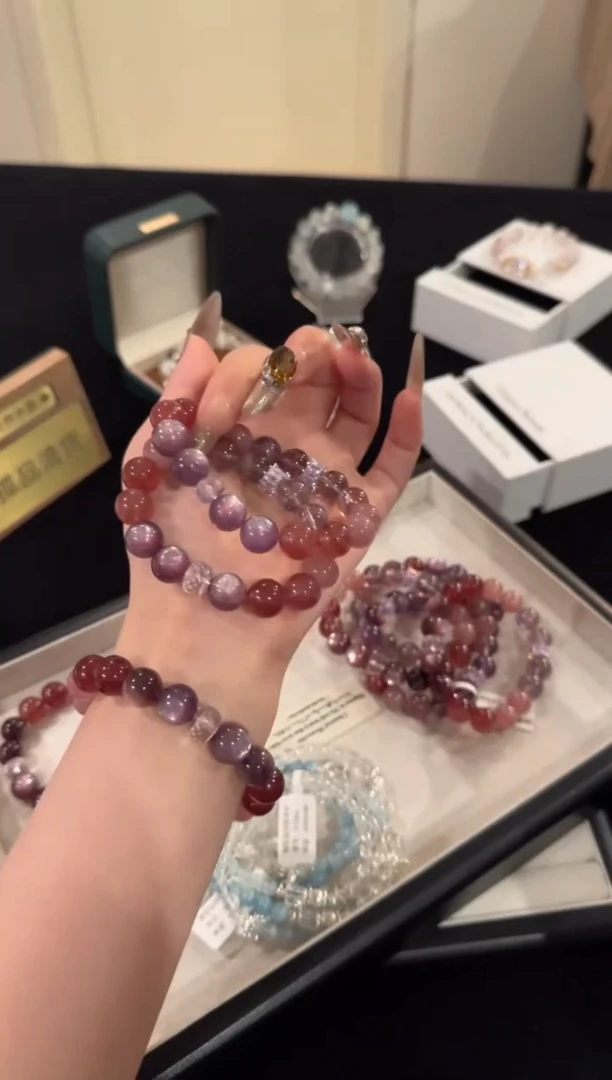 水晶手链合金乌梅子酱x1851