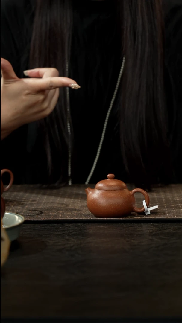 茶壶紫砂桃花泥文旦壶80cc