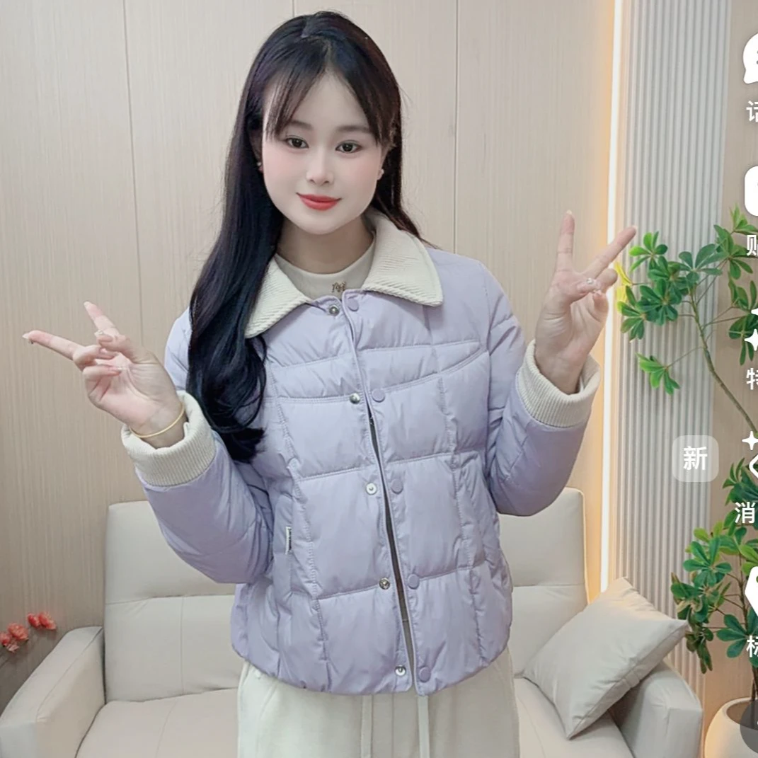 玲妹妹小个子修身保暖显瘦显白百搭冬季时尚减龄外套秋冬小香风