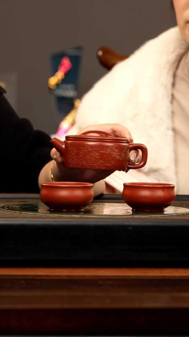 【闪购商品】紫砂茶壶YJB 大红袍 汉瓦 125cc