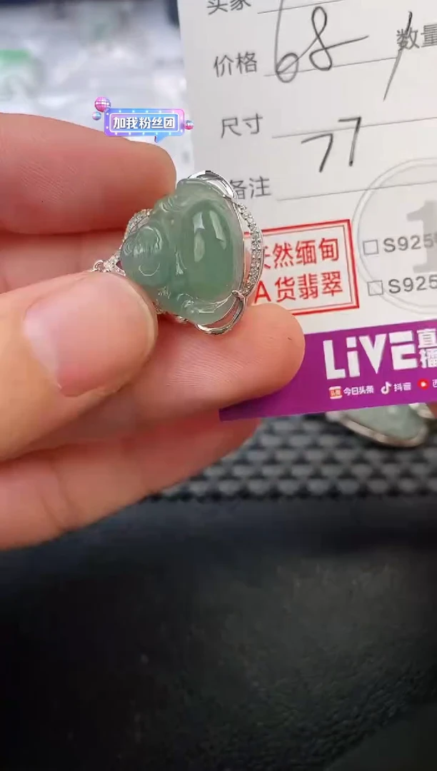 翡翠银S925镶嵌颈饰?****）吊坠