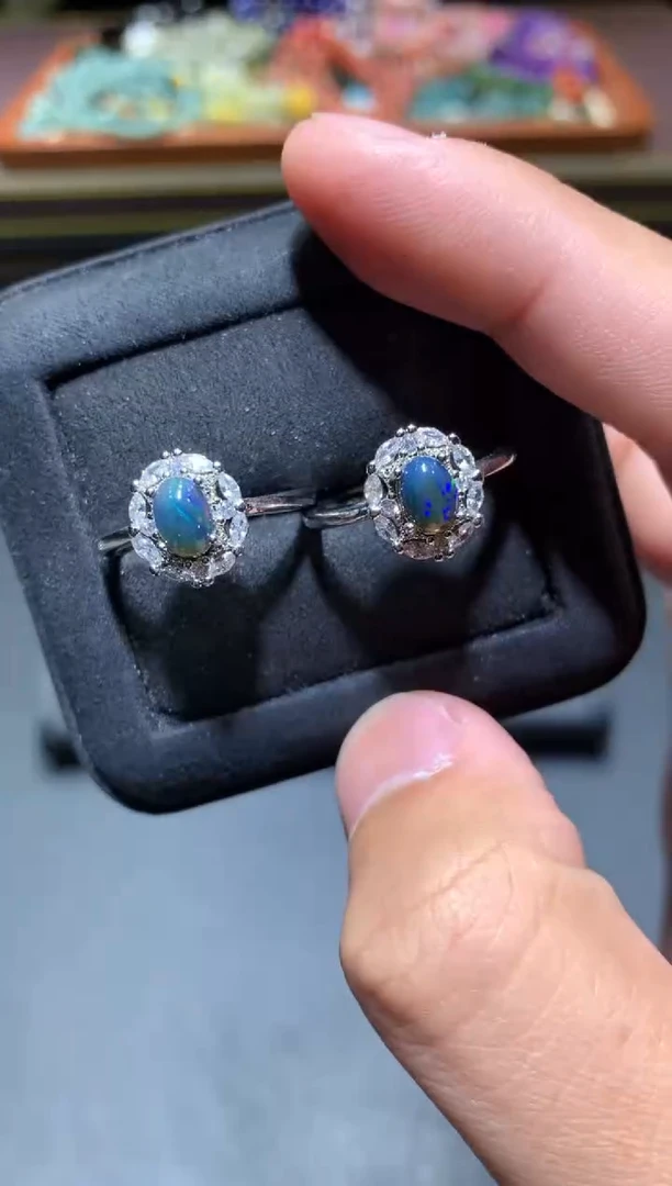 【闪购商品】欧泊戒指未镶嵌K17【多样性发其一】