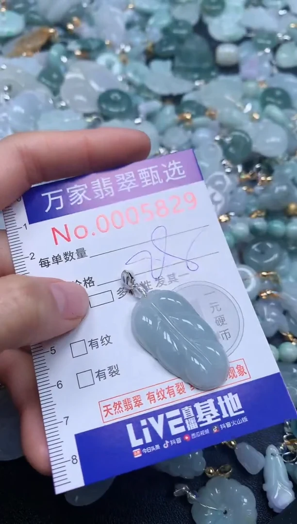 吊坠(不含链)未镶嵌翡翠5829