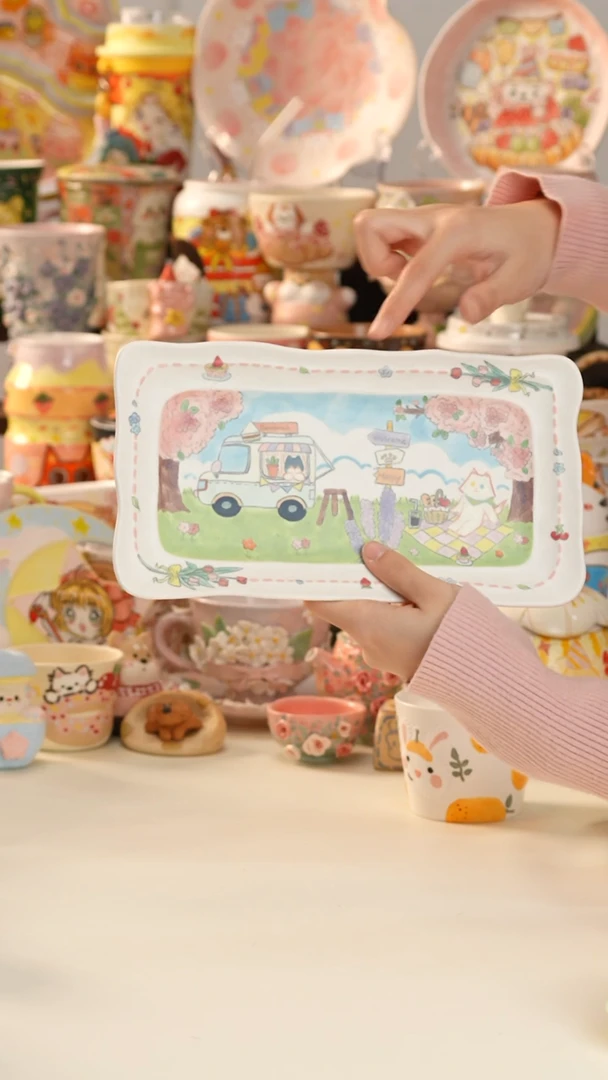 其他陶景德镇釉下彩手绘设计师款陶瓷