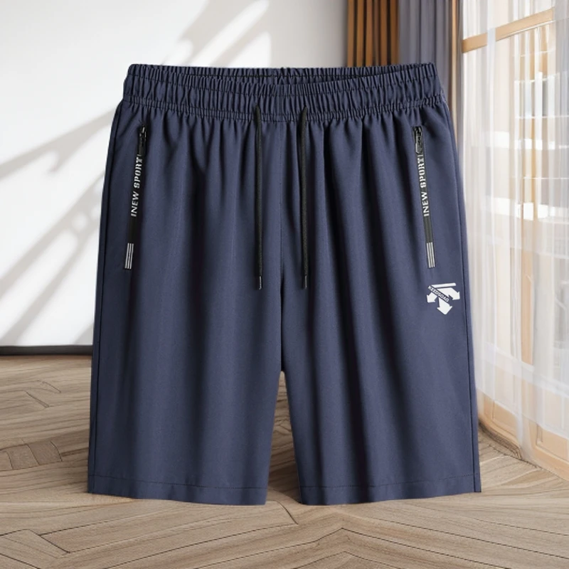 迪桑五分裤男2025夏季中裤薄款短裤速干透气宽松大码闲风痞帅风