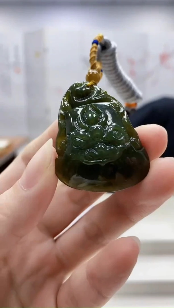 未镶嵌定制翡翠4868ry-毛货挂件78